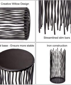 Set of 3 Metal Iron Candle Holder, Black Candlestick Modern Table Centerpiece for Indoor & Outdoor Decor, Dining Room, Home Decoration 30 71FqBTKNslL 2