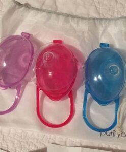 Nipple Shields for Nursing - Soft Set of 3, 24mm / 20mm / 18mm / 16mm, with Free Case | Cushions Sore or Sensitive Nipples, Flex Breastfeeding Shield, Newborn Attachment to Breast, by purifyou (20mm) 20mm, clear 33 71FqFw5XQSL