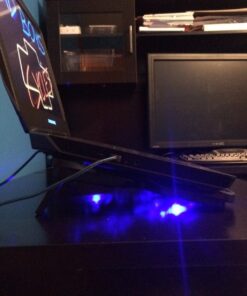 Tree New Bee High Performance Gaming Laptop Cooling Pad for 15.6-17-Inch Laptops with (4 Fans) Four 120mm Fans at 1200 RPM, Black (TNB-K0025) K25 with 4 Fans 45 71FqQud8mnL