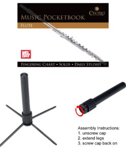 Mendini by Cecilio Premium Grade Closed Hole C Flute with Stand, Book, Deluxe Case and Warranty (Nickel Plated) 15 71FqaRFky7L 1