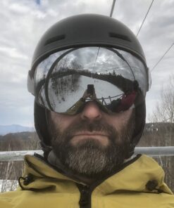 OutdoorMaster Ski Goggles PRO - Frameless, Interchangeable Lens 100% UV400 Protection Snow Goggles for Men & Women A0-blackframe Revosilverlens Vlt10% 47 71FrHwNyV L