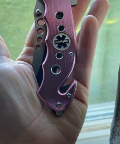 TAC Force TF-498 Series Spring Assist Folding Knife, Half-Serrated Blade, 4.5-Inch Closed Pink EMT 25 71FrJRnHaBL