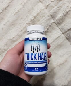 Thick Hair Growth Vitamins– Hair Growth Pills With DHT Blocker Stimulates Faster Hair Growth for Weak, Thinning Hair–Biotin Hair Supplements with Keratin & Collagen Helps Men&Women Grow Perfect Hair. 60 Count (Pack of 1) 40 71FrRK 3AcL