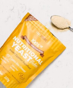 Sari Foods- Non-Fortified Nutritional Yeast Flakes, 24oz or 8oz, Superfood, Rich in Vegan Protein. Gluten Free & Dairy Free Cheese Substitute, Vitamins B, Beta-glucans, and All 18 Amino Acids, Non GMO Original 8 Ounce (Pack of 1) 33 71FrZsZ6qjS