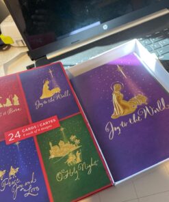 Hallmark Image Arts Religious Boxed Christmas Cards Assortment (4 Designs, 24 Christmas Cards with Envelopes) Gold Foil Icons, Religious Card Assortment 33 71FsJfj wJL