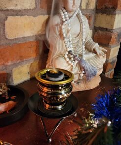 Govinda® -Tall Decorated Brass Charcoal Screen Incense Burner 13 71Fsg0cXUrL