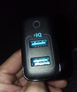 Anker Dual USB Wall Charger, PowerPort II 24W, Ultra-Compact Travel Charger with PowerIQ Technology and Foldable Plug, for iPhone XS/Max/XR/X/8/7/6/Plus, iPad Pro/Air 2/mini 4, Galaxy S9/S8/+ and More Black 36 71FsouBUztL