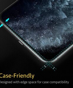 ESR Tempered-Glass Screen Protector Compatible with iPhone 11 Pro/iPhone XS/iPhone X, Easy Installation Frame, Case Friendly, Premium Tempered-Glass Screen Protector for iPhone 5.8 Inch (2019), 2 Pack 31 71Ft9PZEuL