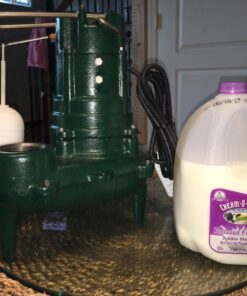 Zoeller Waste-Mate 267-0001 Sewage Pump, 1/2 HP Automatic – Heavy-Duty Submersible Sewage, Effluent or Dewatering Pump Green 39 71Fu4FElnXL