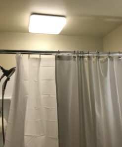 Zenna Home Rustproof Tool-Free Tension or Permanent Mount Adjustable Double Shower Rod, 44 to 72 Inches, Chrome 38 71FuQ1FizFL