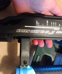 Metabo HPT Brad Nailer Kit | Pro Preferred Brand of Pneumatic Nailers | 18 Gauge | Accepts 5/8 to 2-Inch Brad Nails | Ideal for Trim Work, Furniture Building & Other Finish Applications | NT50AE2 NT50AE2 Only 33 71FuY1F7S0L