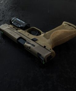 Truglo TFO Tritium & Fiber-Optic Handgun Sight Durable Snag-Resistant Glowing Front & Rear Night Sight, Compatible with Smith & Wesson M&P Series Green Rear Sight 30 71FuiACDGKL 1