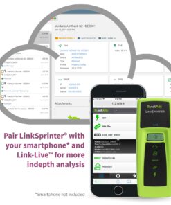 NetAlly LSPRNTR-300 LinkSprinter 300 Network Tester with WiFi and Distance to Cable Fault Indication, w/WiFi & Distance to Cable Fault Indication 19 71FvS7tTrmL 2