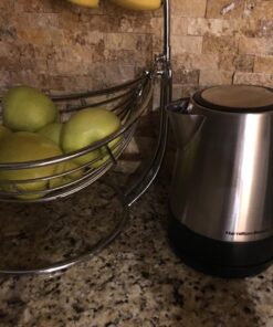 Hamilton Beach Electric Tea Kettle, Water Boiler & Heater, 1 L, Cordless, Auto-Shutoff & Boil-Dry Protection, Stainless Steel (40998) 51 71FyHJZ7mbL
