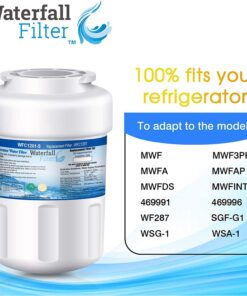 Waterfall Filter - Refrigerator Water Filter Compatible with GE MWF SmartWater Water Filter Cartridge 13 71Fz7np8jPL