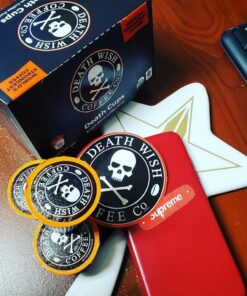 Death Wish Coffee Co. Single Serve Pods - Extra Kick of Caffeine - Dark Roast Coffee Pods - Made with USDA Certified Organic, Fair Trade, Arabica and Robusta Beans (20 Count) 20 Count (Pack of 1) 39 71FzZlDM3JL