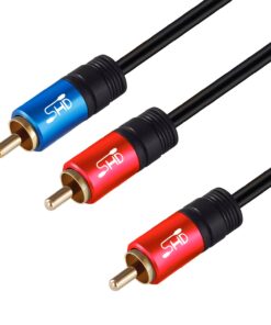 SHD RCA to 2RCA Subwoofer Cable Audio Cable 2RCA to 1RCA Bi-Directional RCA Y Adapter Premium Sound Quality Dual Shielded with Gold Plated Connectors-10Feet 10Feet 9 71FzzlzjdL