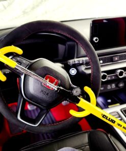 Winner International The Club 3000 Twin Hooks Steering Wheel Lock, Yellow 23 71G 22WIimL