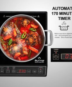 Duxtop 1800W Portable Induction Cooktop Countertop Burner, Black 9100MC/BT-M20B 29 71G b74qSL