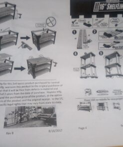 2x4basics 90164MI Custom Work Bench and Shelving Storage System, Black Work Bench with Shelf 64 71G eNeccCL