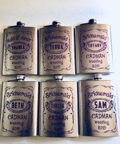 Gifts-Infinity 8 oz Hip Stainless Flask Set of 6 with Funnel 16 71G04scv3xL
