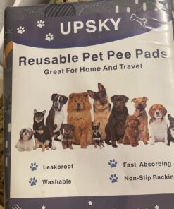Amazon Basics Dog and Puppy Pee Pads with Leak-Proof Quick-Dry Design for Potty Training, Standard Absorbency, Regular Size, 22 x 22 Inches, Pack of 100, Blue & White Unscented Regular (100 Count) 28 71G0KDFFO6L 3