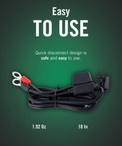 Alternative view of Battery Tender Ring Terminal Harness Accessory Cable, Cord Adapter with SAE Quick Disconnect 1 Pack