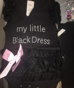 Baby My Little Black Dress Onesie, Black,(0-6 Months) 0-12 Months 13 71G1f5I5 LL