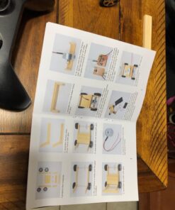 Pica Toys Solar-Powered Car V1, Wooden STEM Kit with Wireless Remote Control for Boys and Girls, Hybrid Powered by Solar Power and Batteries, Educational Motor Toy Gift for Kids Aged 8-12 Classic 35 71G1xF07dPL