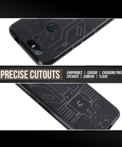 Huawei Nexus 6P Case, Cruzerlite Bugdroid Circuit Case Compatible for Huawei Nexus 6P - Retail Packaging - Black Standard Packaging 19 71G2zIQWJFL