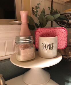 Mud Pie Kitchen Dish Sponge Holder Caddy, Off White Off-White 38 71G3IK2knL