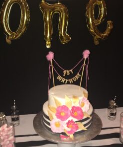 Mud Pie First Birthday Cake Topper Glitter Princess 24 71G3ThgAP6L