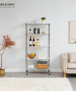 BRIAN & DANY Wire Shelf Liner 14" X 30", Heavy Duty Shelf Liners for Wire Shelving, Waterproof Protector Mats, Set of 5, Transparent 14"x 30"x5 23 71G3ZyfAesL 1