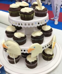 Sweet Creations 3 Tier, Collapsible Cupcake and Cakepop Display Carrier with Handel, White 38 71G3qiZfwTL