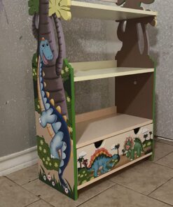 Fantasy Fields - Baby Bookshelf and Toy Storage, Wooden 3-Tier Shelf Kids Bookshelf with 1 Drawers Storage, Dinosaur Kingdom Thematic Kids Imagination Inspiring, Kids Furniture Bookcases, 38" H 24 71G4vhW35FL