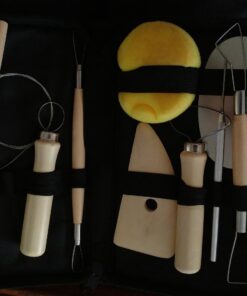 U.S. Art Supply 26-Piece Pottery & Clay Sculpting Tool Sets with Canvas Cases 26-Piece with Nylon Cases 27 71G5Xsm1UhL