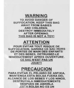 Alternative view of PaknSeal Clear 6x9 Self Seal Poly Bags, Suffocation Warning (100 Count)