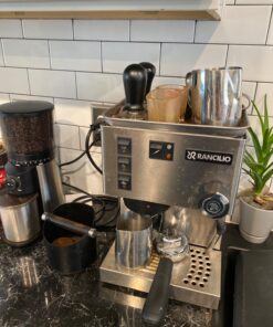 Rancilio Silvia Espresso Machinet,0.3 liters, with Iron Frame and Stainless Steel Side Panels, 11.4 by 13.4-Inch 34 71G62sGcHWL