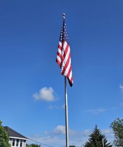 Made in USA Flags Co. - Heavy-Duty Commercial Grade American Flag with PolyMax Polyester, Sewn Stripes, Embroidered Stars & Solid Brass Grommets - Fade-Resistant, All-Weather Flag (4’x6’) 4 by 6 foot 26 71G6CdR1qiL