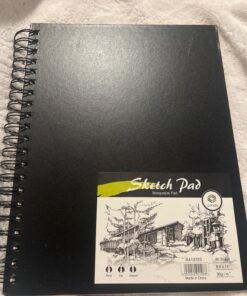conda 8.5"x11" Hardbound Sketch Book, Double-Sided Hardcover Sketchbook, Spiral Sketch Pad, Durable Acid Free Drawing Art Paper for Kids & Adults A413723 8.5"x11" 26 71G6dx8so3L