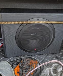 Rockford Fosgate Punch P300-12 Single 12" 300-Watt Amplified Subwoofer in Enclosure - Black 12 Inches Standard Packaging 43 71G6joWOHXL