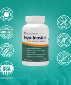 Fairhaven Health Myo-Inositol for Couples Fertility - Men and Womens Fertility Supplement to Support Regular Cycles in Women & Sperm Count & Motility in Men - (120 Capsules) 20 71G6niaNfAL