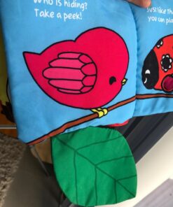 ToBe ReadyForLife Stimulating Baby Books 0-6 Months and 6-12 Months Infants | Crinkle Books for Babies Makes Great Toys Gift for 1 Year Old | Soft Cloth Animals Baby Books for Baby Gift Blue 40 71G7InA6x3L