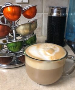 Nifty Vertuoline Coffee Pod Carousel – Nickel Chrome Finish, 28 Pod Capsule Holder, Spins 360-Degrees, Lazy Susan Platform, Home or Office Kitchen Counter Organizer 27 71G7ccYg eL