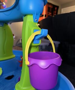 Step2 Rain Showers Splash Pond Toddler Water Table, Outdoor Kids Water Sensory Table, Ages 1.5+ Years Old, 13 Piece Water Toy Accessories, Blue & Green Without Umbrella PlaySet 37 71G87Omt4gL 2