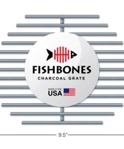 Alternative view of Innovations by Chance Fishbones Charcoal Fire Grate Upgrade for Large Big Green Egg (R)