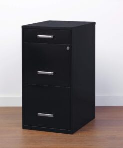 Office Dimensions 20225 File Cabinet, 18-Inch, Black 3 Drawer 32 71G9p2v7gVL