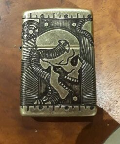 Zippo Skull Lighters Antique Brass 49 71GAsqt01xL