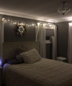 GDEALER 4 Pack 16.4 Feet 50 Led Fairy Lights Battery Operated with Remote Control Timer Waterproof Copper Wire Twinkle String Lights for Christmas Bedroom Indoor Outdoor Wedding Dorm Decor Warm White 30 71GAu5j5v4L