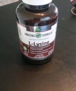 Amazing Formulas L-Lysine 1000mg Amino Acid Vitamin Supplement 180 Tablets | Non-GMO | Gluten Free | Made in USA 180 Count 33 71GBh5q4WSL
